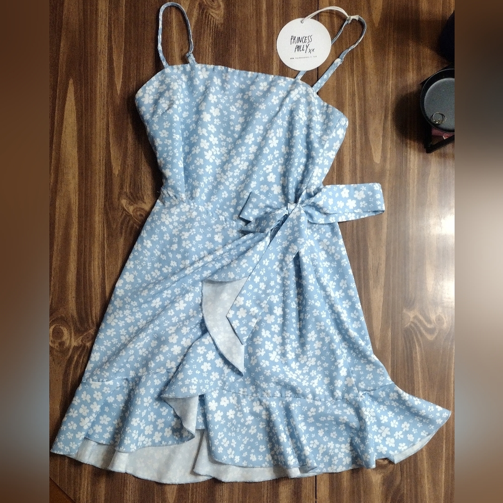 (NWT) Caesura Mini Dress Blue US 4 #spring #dress #casual